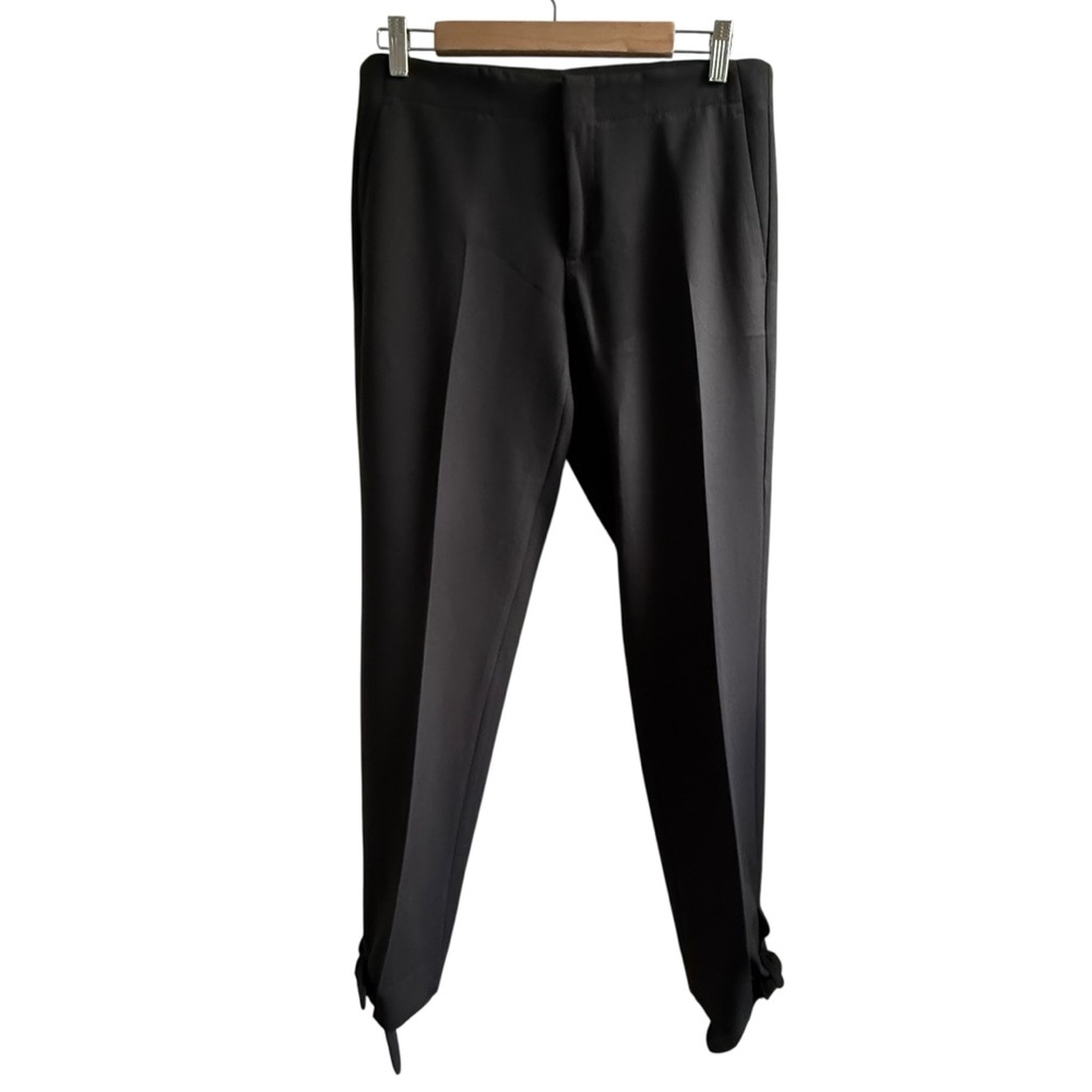 Banana Republic Avery Black Tie Hem Ankle Pants Size 6 Long